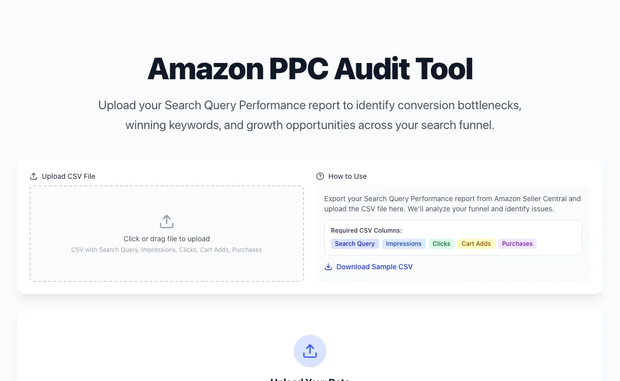 Amazon PPC Audit Tool